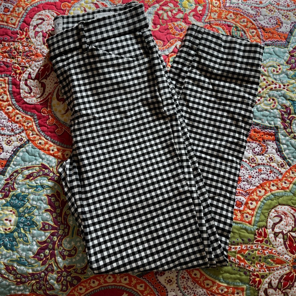 Gap Skinny Ankle Checkered Dress Pants